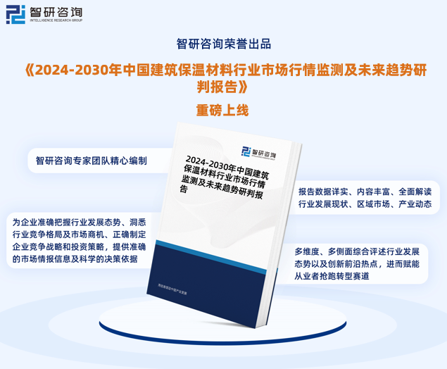 智研咨询—《2024-2030年中国建筑保温材料行业研究报告》重磅上线