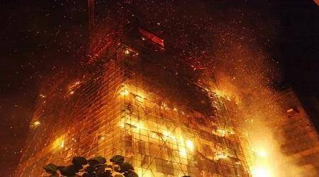 长沙电信大楼失火事件 高层建筑的外墙保温材料不防火(图6)